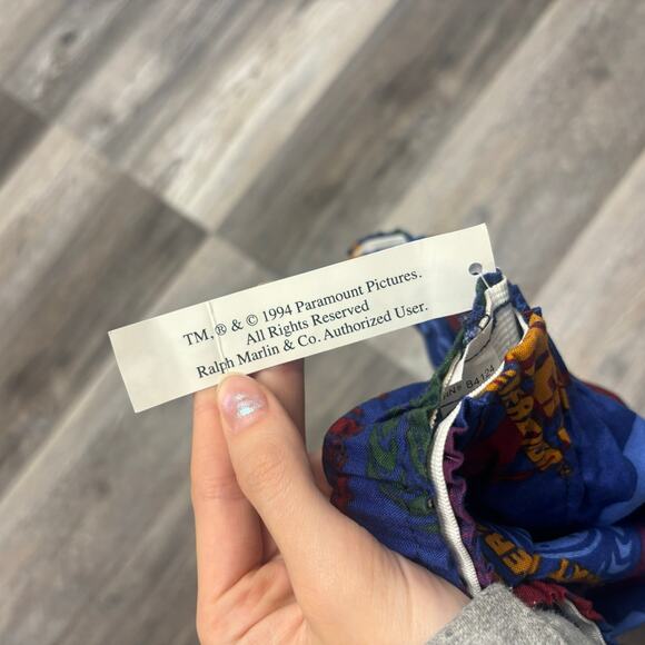 NWT‎ Vintage 90s Star Trek The Next Generation AOP Mens L Shorts USA Deadstock - Picture 3 of 9